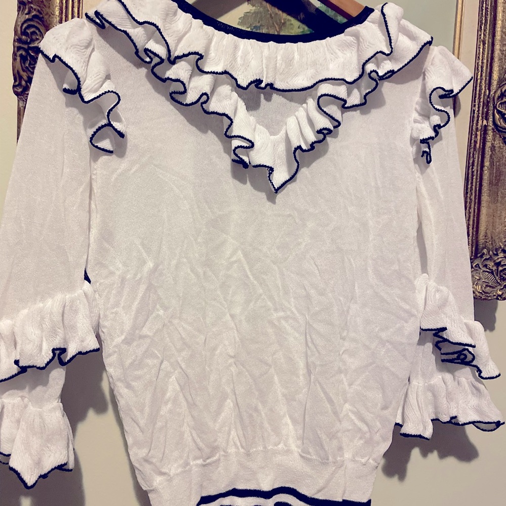 Maje ruffle top